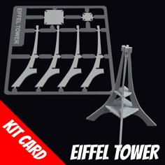 Eiffel Tower Kit Card 3D Printer Model