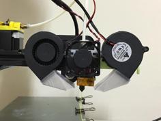 CR-7 Parts: Double Blower Fan Duct For Cr7 3D Printer Model