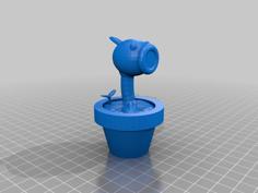 Pea Shooter In A Pot 3D Printer Model