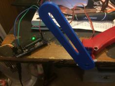 Arduino Filastruder Filiment Guide With Servo Mount 3D Printer Model