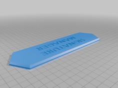 SPUHNamePlates 3D Printer Model