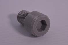 Cap Head Screw 1-8 3D Printer Model