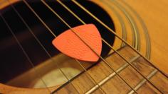 Hex Guitar Pick 3D Printer Model