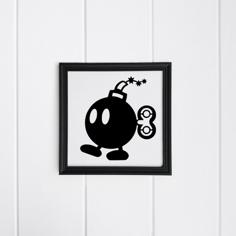 Bomb-Omb 2D 3D Printer Model