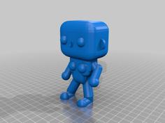 Female Funko Pop Base Revised Foot Design 3D Printer Model