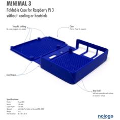 M!N!MAL 3 – Raspberry Pi 3 Case 3D Printer Model