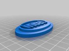 Intel Logo And Keychain 3D Printer Model