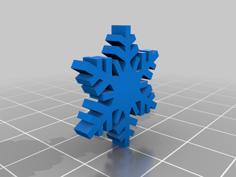 Christmas Snowflake 3D Printer Model