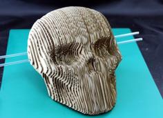 Corrugated Skull – Carton Laser Cutting