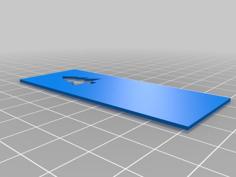 Simple Christmas Bookmark 3D Printer Model