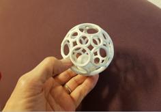 Spherical Cage With Ball 3D Printer Model