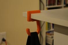 Desk Backpack Hanger (Covid) 3D Printer Model