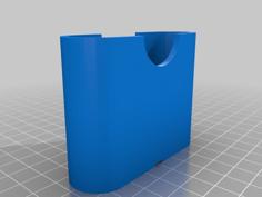 AA Battery Holder With Notch For Rubber Band 3D Printer Model