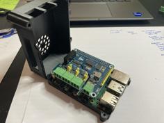 Raspberry PI DIN + Waveshare CAN Hat (B) 3D Printer Model