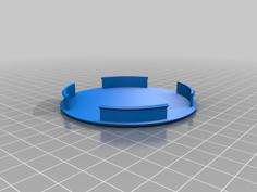 75mm Round Wall Box Cover 3D Printer Model