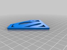 Superman Keyring 3D Printer Model