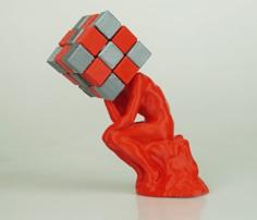 The Thinker / Rubik’s Cube 3D Printer Model