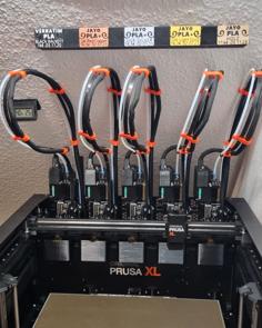 Filament Label Clip And Holder For The Prusa XL | Filamentlabel Und -halter Für Den Prusa XL 3D Printer Model