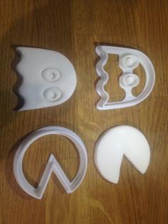 Pacman & Ghost Cookie/Icing Cutter 3D Printer Model