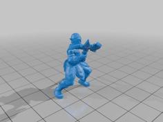 Elf Halberdier 3D Printer Model