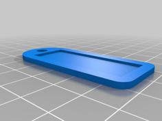 Keychain Nametag 3D Printer Model