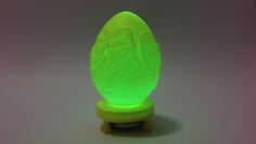 Egg LED Light Lamp 3D Printer Model