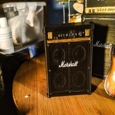 Miniature Marshall Bass Amp 3D Printer Model