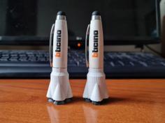 Rocket Cap For Pendrive USB 3D Printer Model