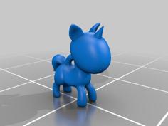 Stylized Chibi Pony -print Then Customize- 3D Printer Model