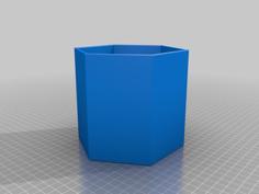 Hexagonal Wall Shelf 3D Printer Model