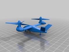 US New VTOL Aircraft – Micro Scale 3D Printer Model