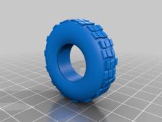 Firetruck Tire 3D Printer Model