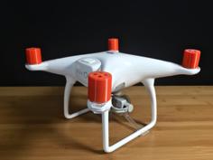 DJI Phantom 4 Motor Cover 3D Printer Model