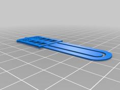 Tardis Bookmark 3D Printer Model