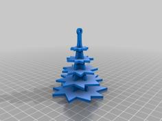 Christmas Tree Ornament For Reel Trees 3D Printer Model