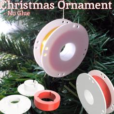 Filament Reel Christmas Ornament 3D Printer Model