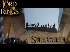 Laser Cut LOTR Silhouette Stencil