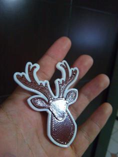 Deer Keychain 3D Printer Model