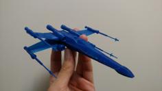 X-Wing Fighter In 3 Parts 3D Printer Model