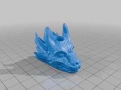 Eastern Dragon Straw Topper 3D Printer Model