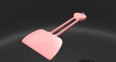 Cute Spatula Scrapper 3D Printer Model