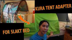 Ikea Hack: KURA Bed Tent Adapter For SLAKT Bed 3D Printer Model