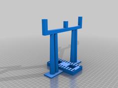 USB Stick Holder With Cable Hanger (Brandenburger Tor) 3D Printer Model