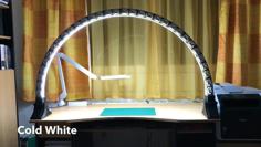 Led Bridge Lamp (scaled 95%) Universal Segment With 12mm Wide LED-Channel 3D Printer Model