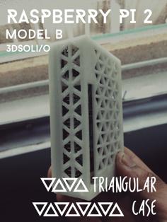 Raspberry Pi 2/Model B Triangular Case 3D Printer Model