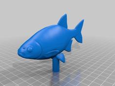 Fish Common Rudd Statue Detailed Texture For 3d Printing 3D Printer Model