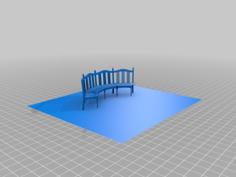 Long Chair 3D Printer Model