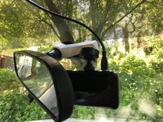 Dash Cam Mirror Swivel Mount 3D Printer Model