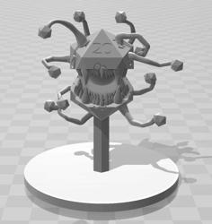 D20 Beholder (Dholder)(Deholder) Multiple Pieces 3D Printer Model