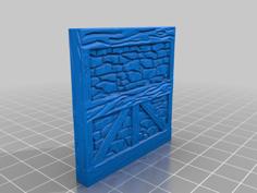 ThreeDnD Stone Wall (No Floor) 3D Printer Model